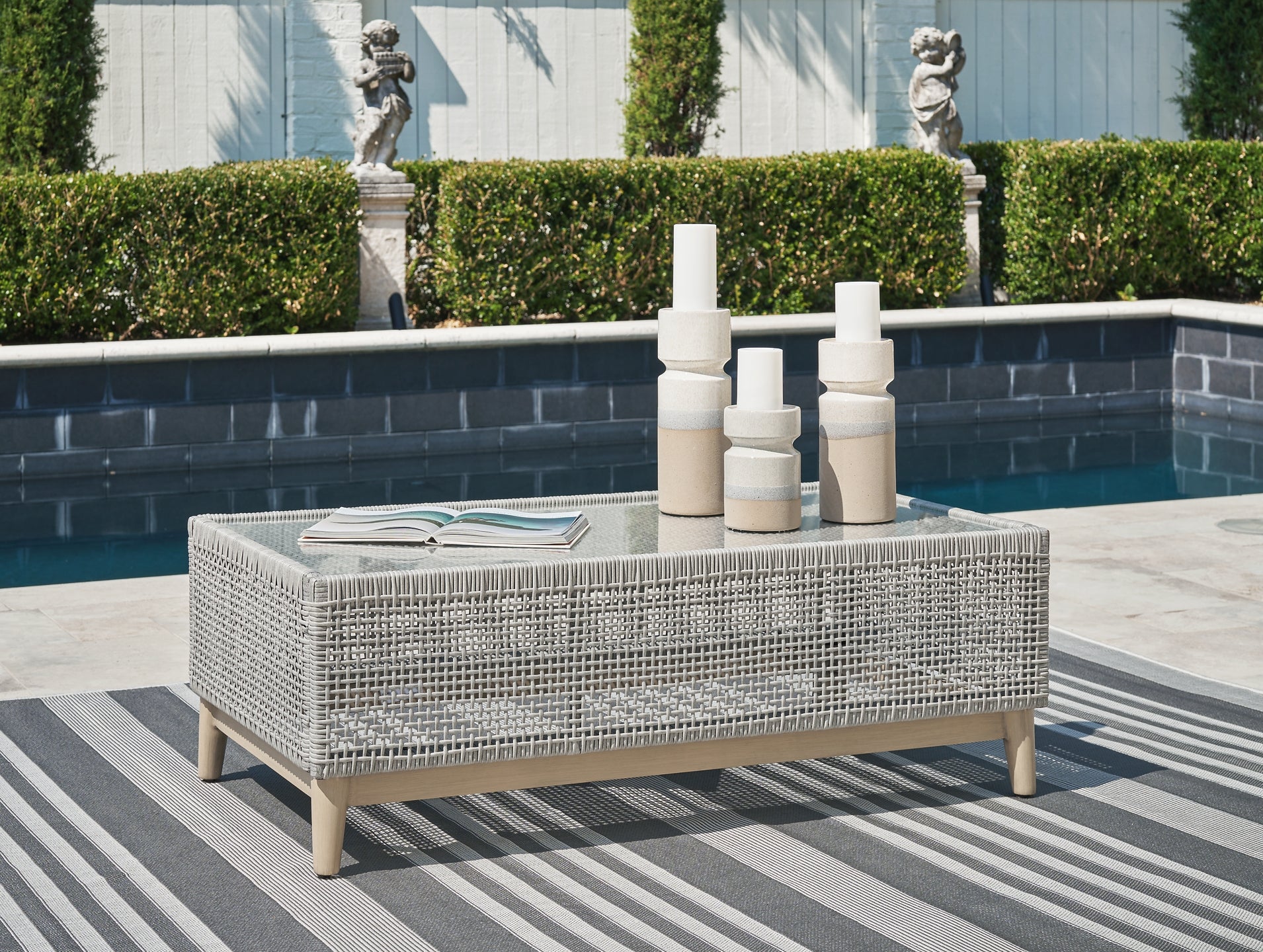 Seton Creek Outdoor Sofa and 2 Chairs with Coffee Table JB's Furniture  Home Furniture, Home Decor, Furniture Store