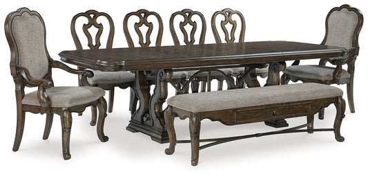 Maylee Dining Table and 6 Chairs and Bench JB's Furniture  Home Furniture, Home Decor, Furniture Store