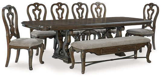 Maylee Dining Table and 6 Chairs and Bench JB's Furniture  Home Furniture, Home Decor, Furniture Store