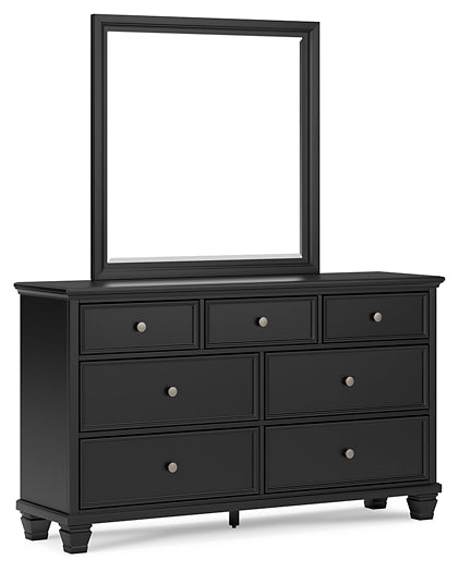 Lanolee Queen Panel Bed with Mirrored Dresser and Chest JB's Furniture  Home Furniture, Home Decor, Furniture Store