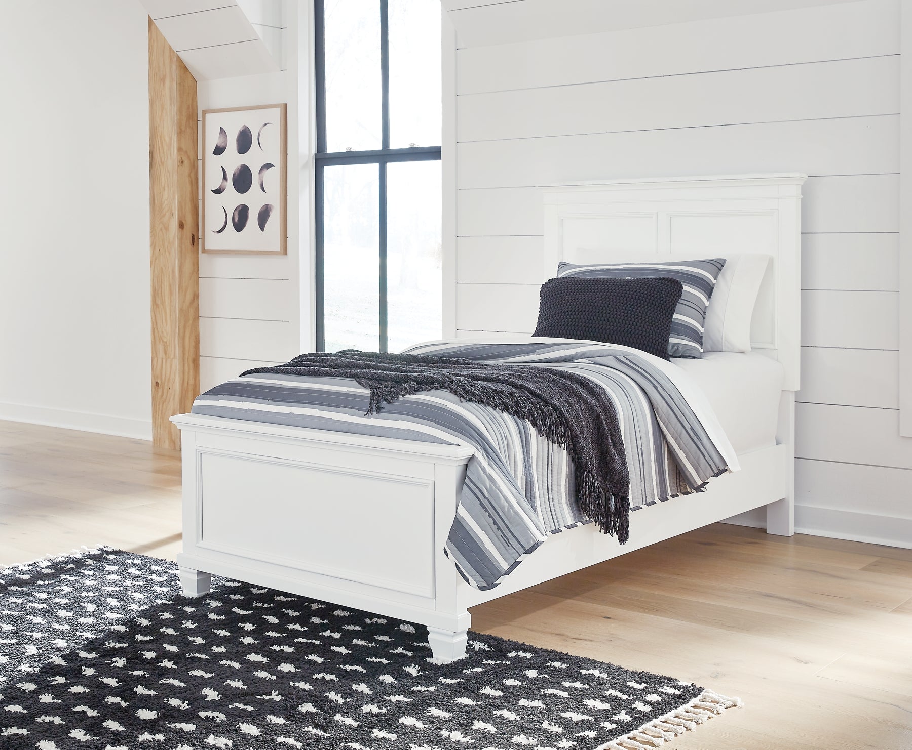 Fortman Twin Panel Bed with Mirrored Dresser and Nightstand JB's Furniture  Home Furniture, Home Decor, Furniture Store