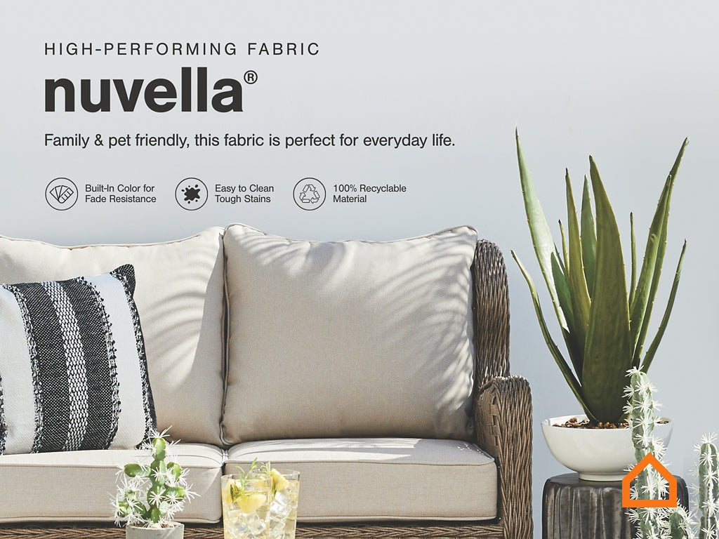 Visola Outdoor Sofa and Loveseat with 2 Lounge Chairs and End Table JB's Furniture Furniture, Bedroom, Accessories