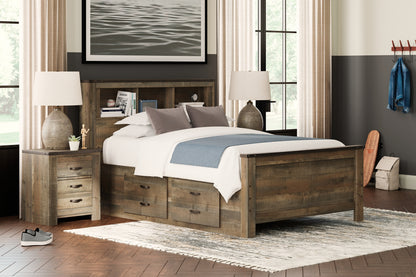 Trinell Bookcase Bed With 2 Storage Drawers JB's Furniture Furniture, Bedroom, Accessories