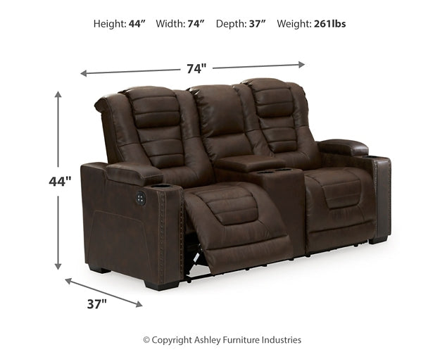 Owner's Box PWR REC Loveseat/CON/ADJ HDRST JB's Furniture Furniture, Bedroom, Accessories