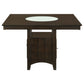 Gabriel 5-piece Square Counter Height Dining Set Cappuccino