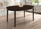 Gabriel Oval Dining Table Cappuccino