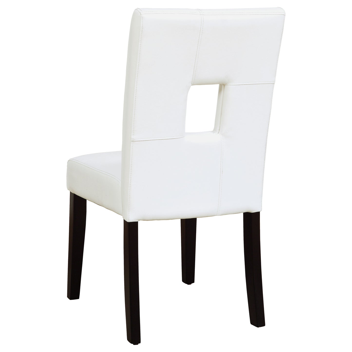 Shannon Open Back Upholstered Dining Chairs White (Set of 2)