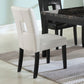 Shannon Open Back Upholstered Dining Chairs White (Set of 2)