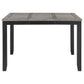 Elodie 5-piece Counter Height Dining Table Set with Extension Leaf Grey and Black