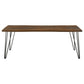 Neve 80-inch Live Edge Dining Table Grey Sheesham