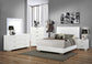 Felicity 5-piece Queen Bedroom Set White High Gloss