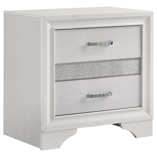 Miranda 3-drawer Nightstand Bedside Table White
