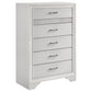 Miranda 6-drawer Bedroom Chest White