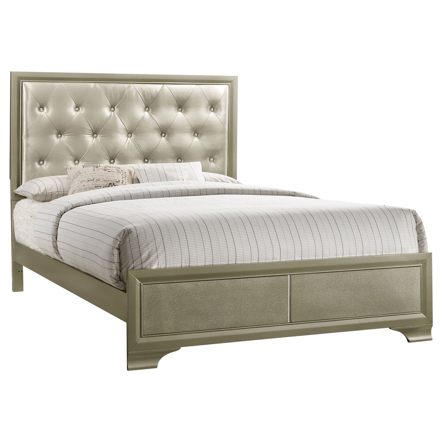 Beaumont 4-piece Eastern King Bedroom Set Champagne