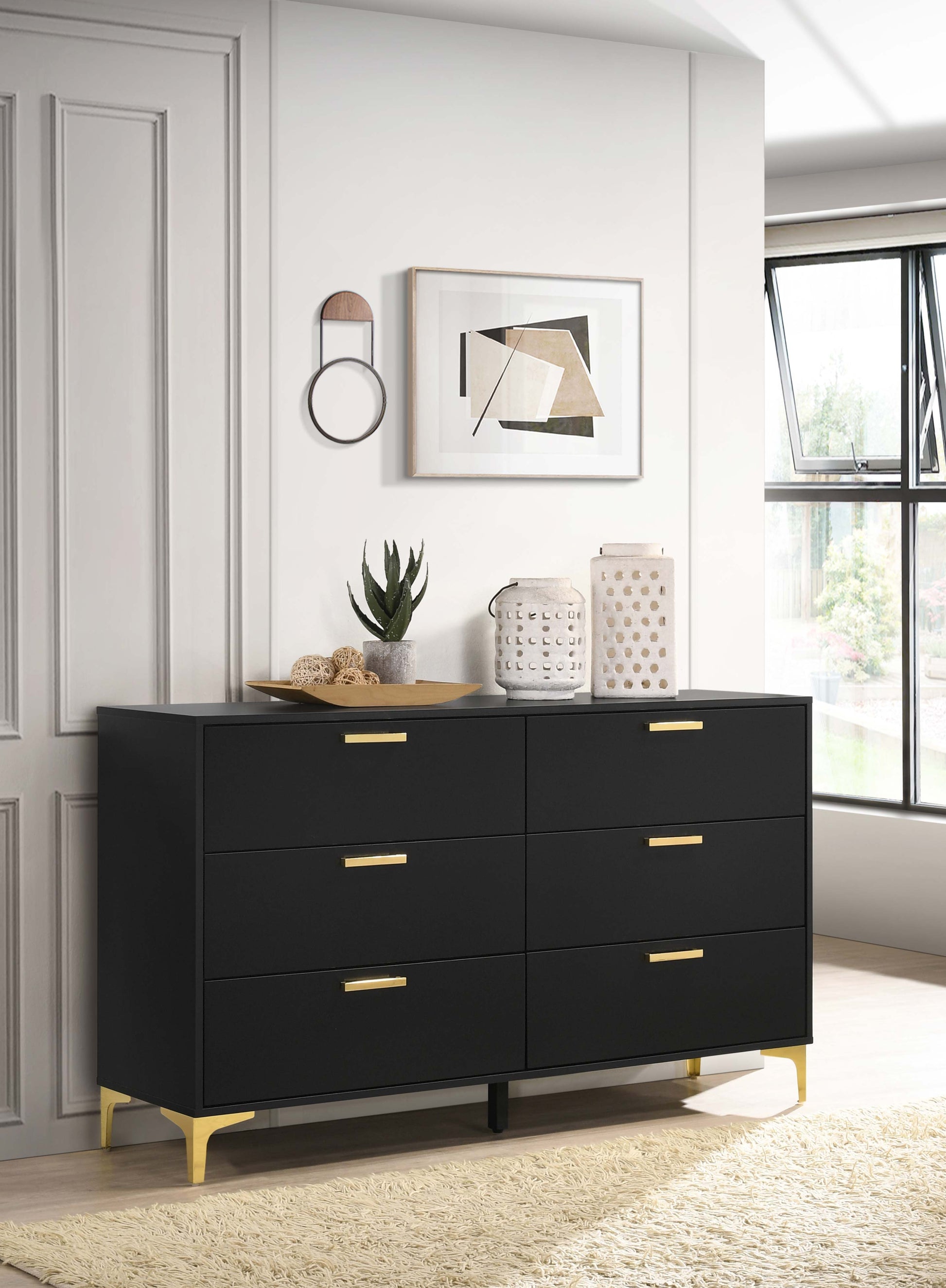 Shop Kendall 6-drawer Dresser Black at JB's Furniture Milwaukee's best furniture store