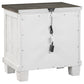 Lilith 2-drawer Nightstand Distressed White