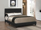 Mauve Upholstered Twin Panel Bed Black
