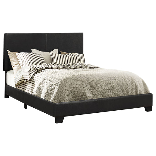 Dorian Upholstered Queen Panel Bed Black