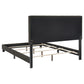 Mapes Upholstered Eastern King Panel Bed Charcoal