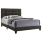 Mapes Upholstered Eastern King Panel Bed Charcoal