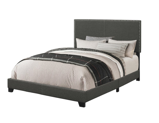 Boyd Upholstered Full Panel Bed Charcoal