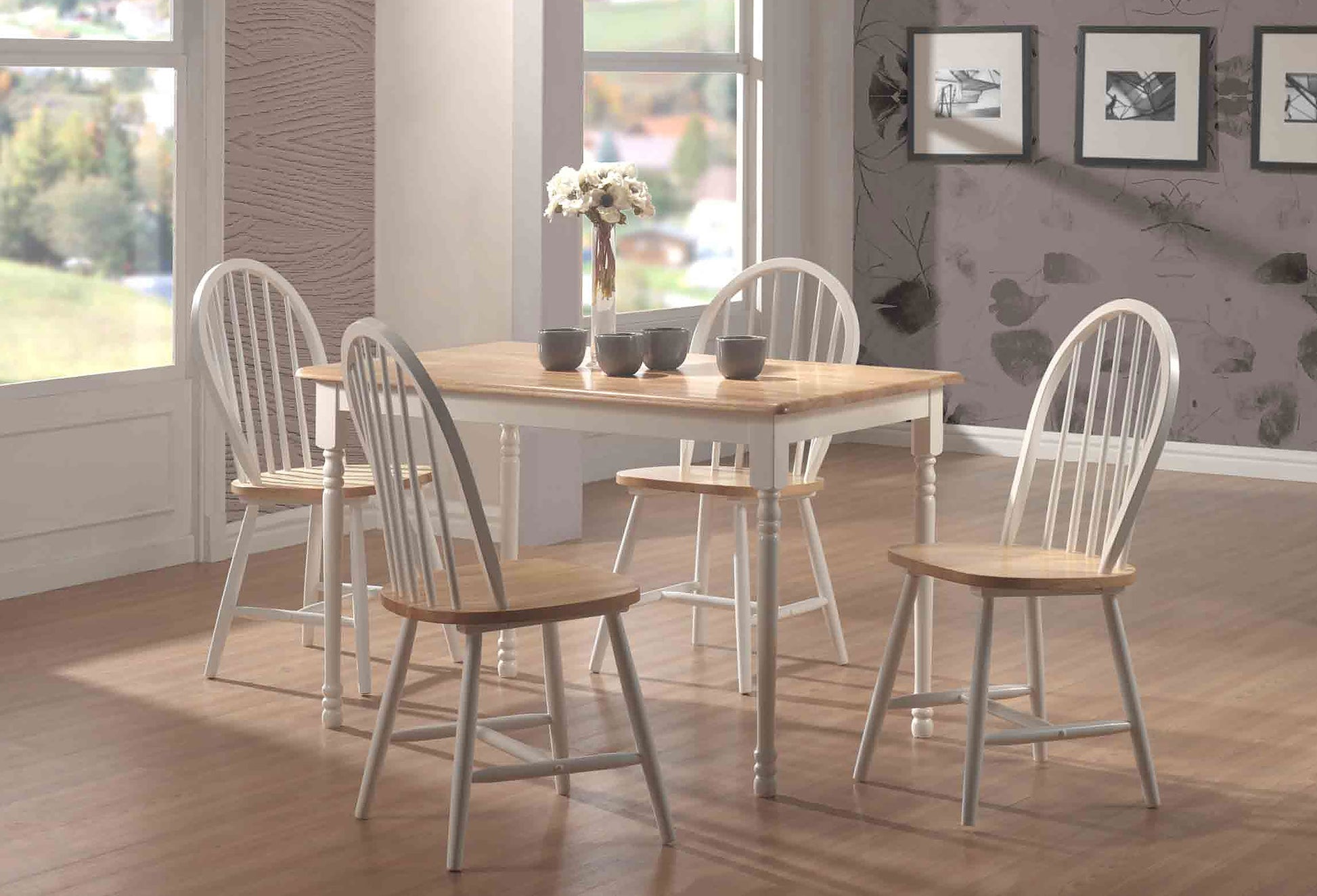 Shop Cinder Wood Dining Side Chair White (Set of 4) at JB's