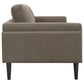 Rilynn 2-piece Upholstered Track Arms Sofa Set Brown