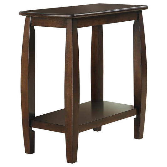 Raphael 1-shelf Rectangular Wood Side Table Cappuccino