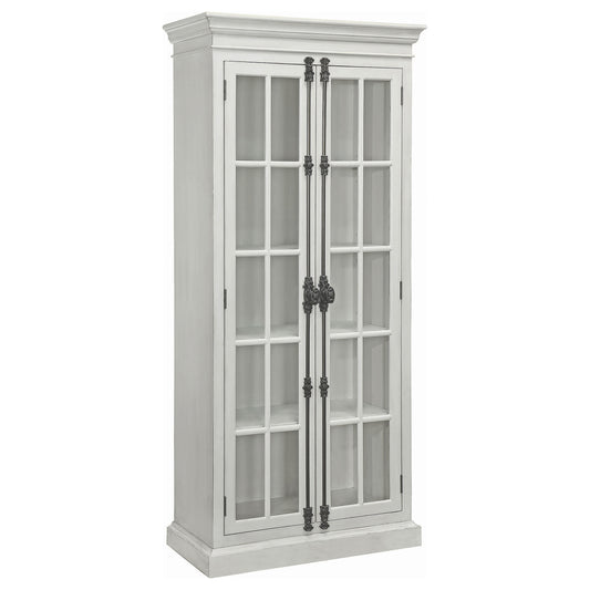 Toni 2-door Tall Cabinet Antique White