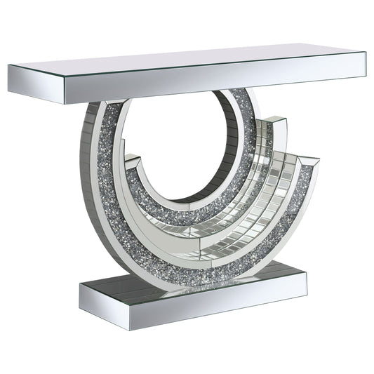 Imogen Multi-dimensional Console Table Silver
