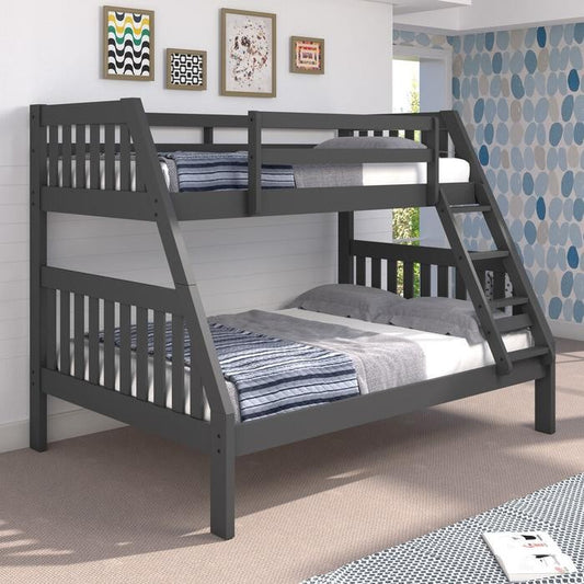 Grey Mission Style Twin/Full Bunk Bed JB's Furniture  Home Furniture, Home Decor, Furniture Store