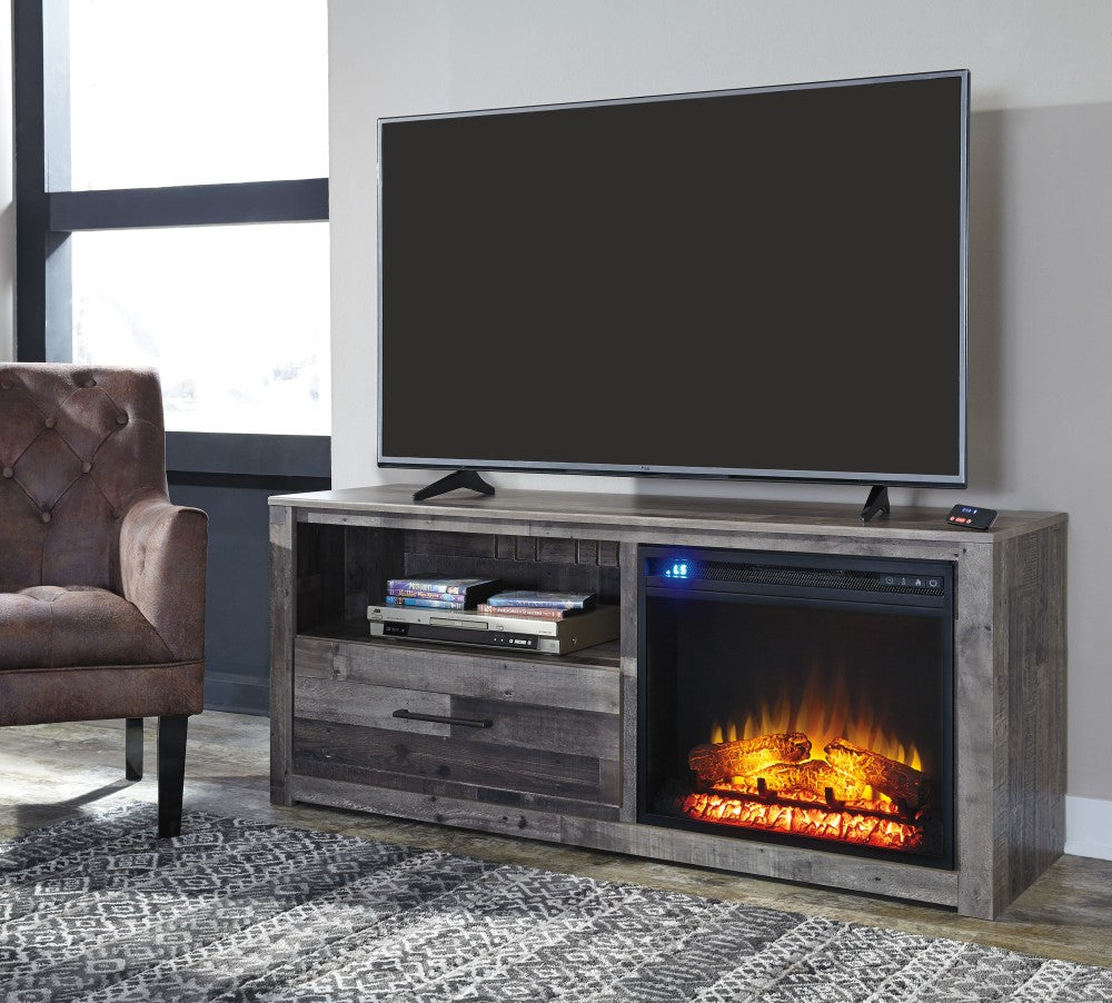 Derekson TV Stand with Fireplace