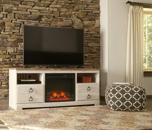 Willowton 64" TV Stand with Fireplace JB's Furniture Furniture, Bedroom, Accessories