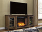 Flynnter Medium Brown TV Stand with Fireplace JB's Furniture  Home Furniture, Home Decor, Furniture Store
